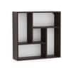BLUEWUD Javies Engineered Wood Multipurpose Wall Decor Shelf, Display Rack (Wenge)