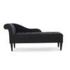 andres Fabric Chaise Launger in Black Colour