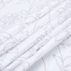 White And Lavender Shade Floral Cotton 400 Tc Fitted Double Queen Size Bedsheet With 2 Pillow Covers