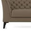 Weston 1 Seater Premium Italian Leather Sofa In Dark Truffle