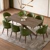 Anderson Solid Wood 8-Seater Dining Table with 8 Celia Accent Dining Chair