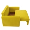 Melano  Pull Out Sofa cum Bed  in Yellow Colour