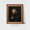 Artistry Black Brown Vincent Van Gogh Self Portrait Canvas Wall Prints Set of 1 Multicolor Matte