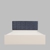 Prana Engineered Wood Queen  Size Bed With Hydraulic Storage (Melamine Finish, White Colour)
