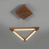 Trine Brown Solid Wood Single Hanging Light