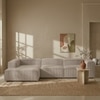 Elegantedge Wood Right Aligned 3-Seater With Upholstery Non Storage Sofa In White Colour
