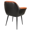 Adiko Leatherette Lounge Chair in Orange Colour