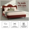 Solara Wave Luxe King Size Bed in velvet With Oak wood Frame & Hydraulic Storage
