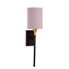 Devansh Metal Electric Wall Light in Black Colour with Grey Shade Count of 1 Light