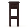 Easton Solid Wood Side Table in Mahogany Finish