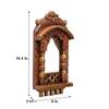 Desert Art Wooden Handpainted Copper Jharokha Wall Frame 16 Inch