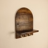 Valencia Wooden Wall Shelf Organiser With Key Holders