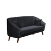 Nilo Velvet 3 Seater Sofa Dark in Grey Colour