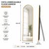 The Artment Vista Gold Arch Frame Unbreakable Floor Mirror For Home (160 X 50 CM)