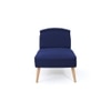 Recame Fabric Chaise Launger in Navy Blue Colour