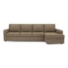 Apollo Sofa (Colour : Dune, Cushion : Hard, Back Type : Regular, Seating Capacity : Right Aligned 3 Seater + Right Aligned Chaise + Ottoman)