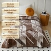 Ella Multicolor Abstract Wool Single Bed Blanket 350 Gsm