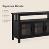 Rhodes 3 Door Solid Wood Sideboard in Mango Mahogany Finish
