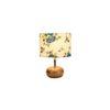 Magnolia Multicolor cotton & solid wood table lamp