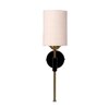 Devansh Metal Electric Wall Light in Black Colour with White Shade Count of 1 Light