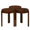Shri Art Ferrowoods Round Set of 3 Nesting Table