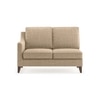 Abbey Sectional Sofa (Colour : Sandshell Beige, Cushion : Hard, Seater : Right Aligned 2 Seater + Right Aligned Chaise)