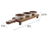 Ireka Home Dip Trip Snack Bowl Set with Stand – Set of 3