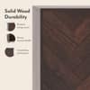 Nina 24 Pairs Solid Wood Shoe Cabinet In Mango Walnut Finish