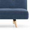 Zehnloch 3 Seater Click Clack Sofa cum Bed In Midnight Indigo Blue Colour