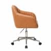 Doe Buck Colm Modern Tan Leatherette Office Chair