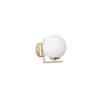Moon Shine Brass and Frosted White Wall Light