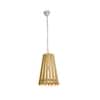 IPSWICH Modern White Wooden Pendant Ceiling Light