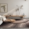 Jaipur Rugs Soft Swirl Abstract Wool Viscose Tufted Rug White 6x9 ft