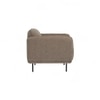 Scandinavian Mira One Seater Sofa Beige Matte Finish