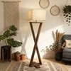 Infinity Beige Jute Floor Lamp with Beige Jute Base