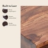 Snooze Solid Wood Bedside Table in Teak Finish