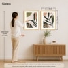 Boho Leaf Flower Set of 2 Framed Posters Wall Art 45x60 cm