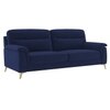Niwara Velvet 3 Seater  sofa in Navy Blue Color