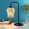 Alexa Multi color Mosaic Glass Iron Table Lamp