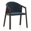 Dorothy Fabric Accent Chair In Blue Colour