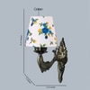 Devansh Metal Electric Wall Light in Antique Gold Colour with Multi Shade Count of 1 Light