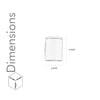 Luga Single LED Wall Spotlight in Grey Finish