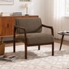 Citrus Boucle Fabric Arm Chair in Brown