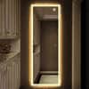 Full-Length Bedroom Dressing Mirror with Lights Adjustable LED Standing Mirror