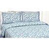 Paolo Blue Abstract 180 TC Cotton Double Size Bedsheet with 2 Pillow Covers