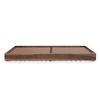 Merritt Solid Wood Single Size Bed In Teak Finish