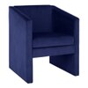 Shuntina Accent Velvet Chair in Navy Blue Colour
