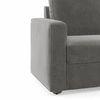 Apollo Sofa Set (Colour : Ash Grey Velvet, Cushion : Hard, Back Type : Regular, Seater : 2+1+1)