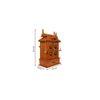tanmayi engineered wood prayer unit in teak finish