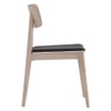 Scandinavian Tacy Dining Chair Beige Natural Wood Finish